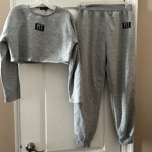 Crop Top sweat top and Pants